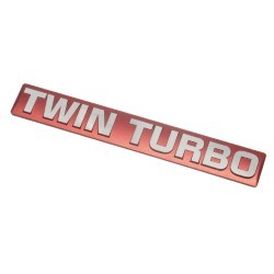 Intercooler Pipe Badge Emblem "TWIN TURBO" (RB26) "R32, R33, R34, AWC34"