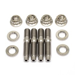 M8 Titanium Stud, Washer & Lock Nut Kit (4 pcs)